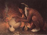 Eanger Irving Couse Made the Pottery oil painting